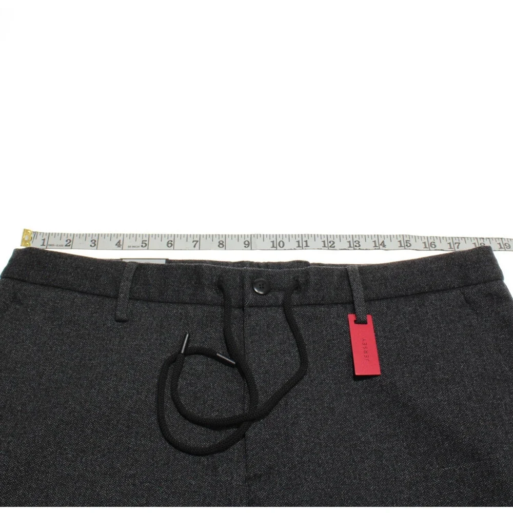 Alberto NWT Jump Cozy Jersey Casual Pants Size 36 US Slim Fit Gray Viscose Blend